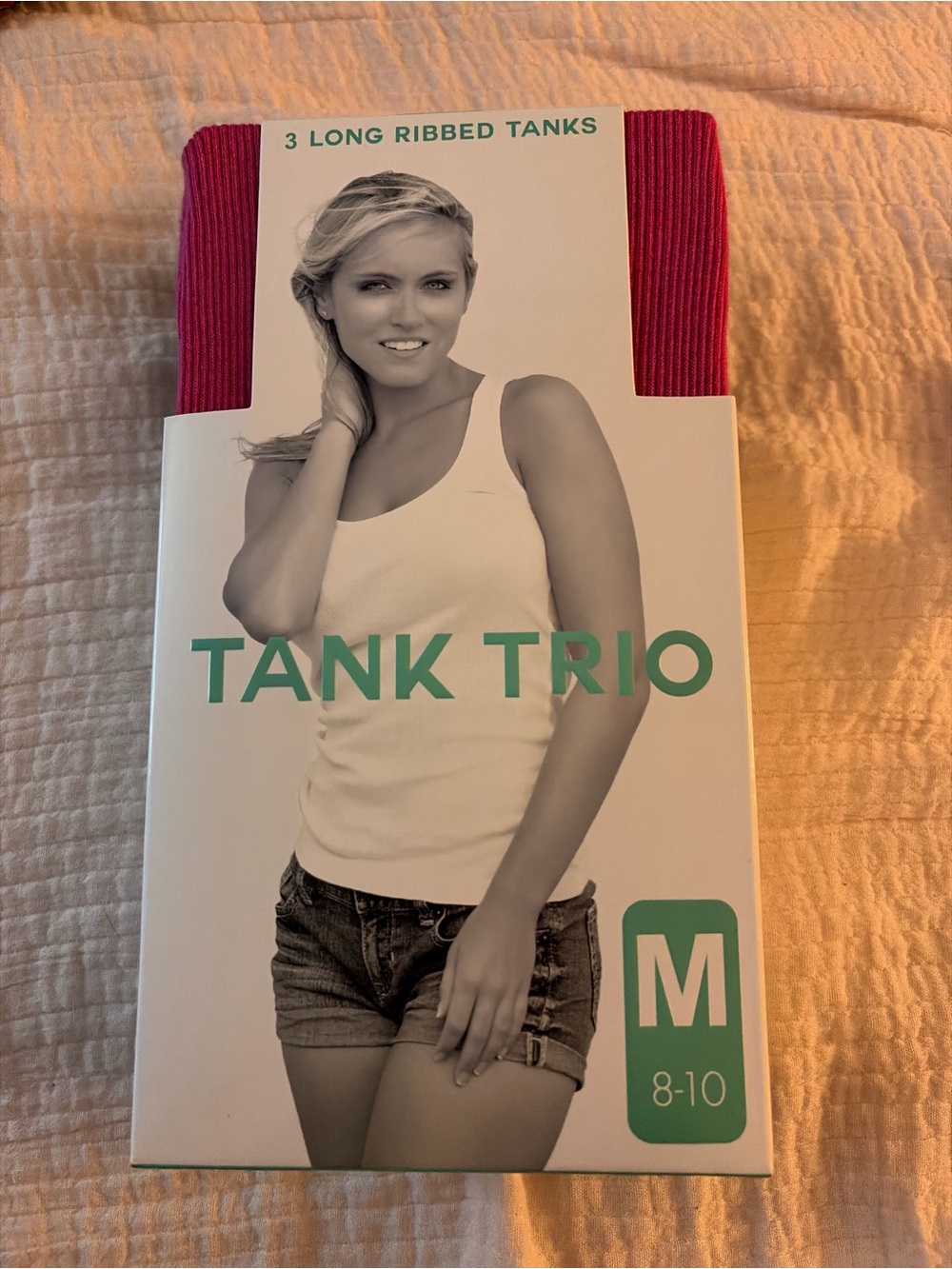 Tank Trio Women’s Ribbed Tank Top - Pink, Green & Purple (3-Pack)